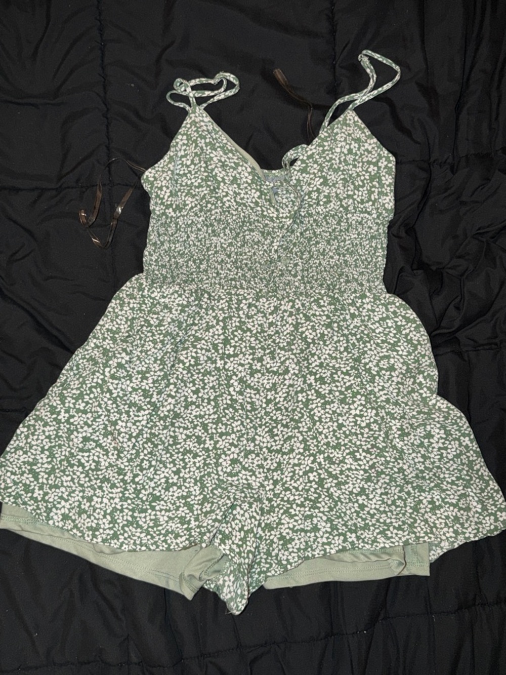 Green Floral Romper - Sky & Sparrow (Tilly’s)